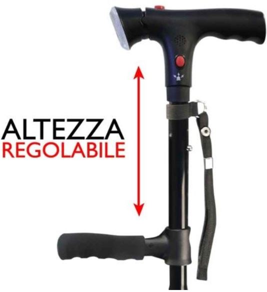 bastone da passeggio pieghevole avanzato con allarme